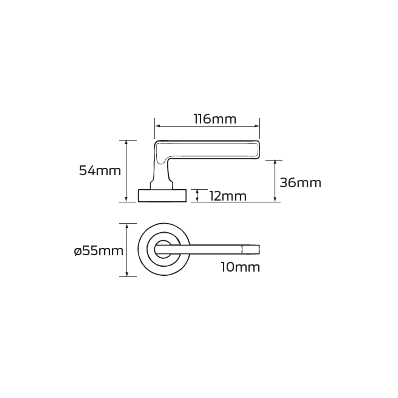 Legge 6000 Series Renoir (52) Door Lever gallery detail image