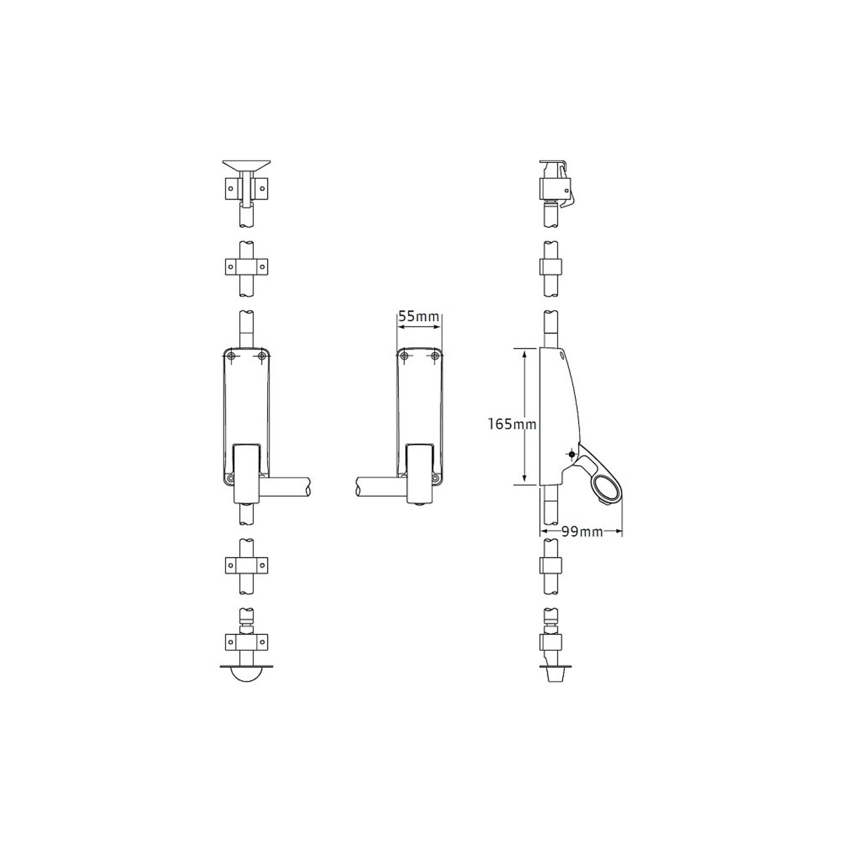 Briton Panic Bar Single Door with Dogging SIL B376EDSE gallery detail image