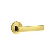 Lockwood 101 Door Lever on Round Rose Full Set gallery detail image