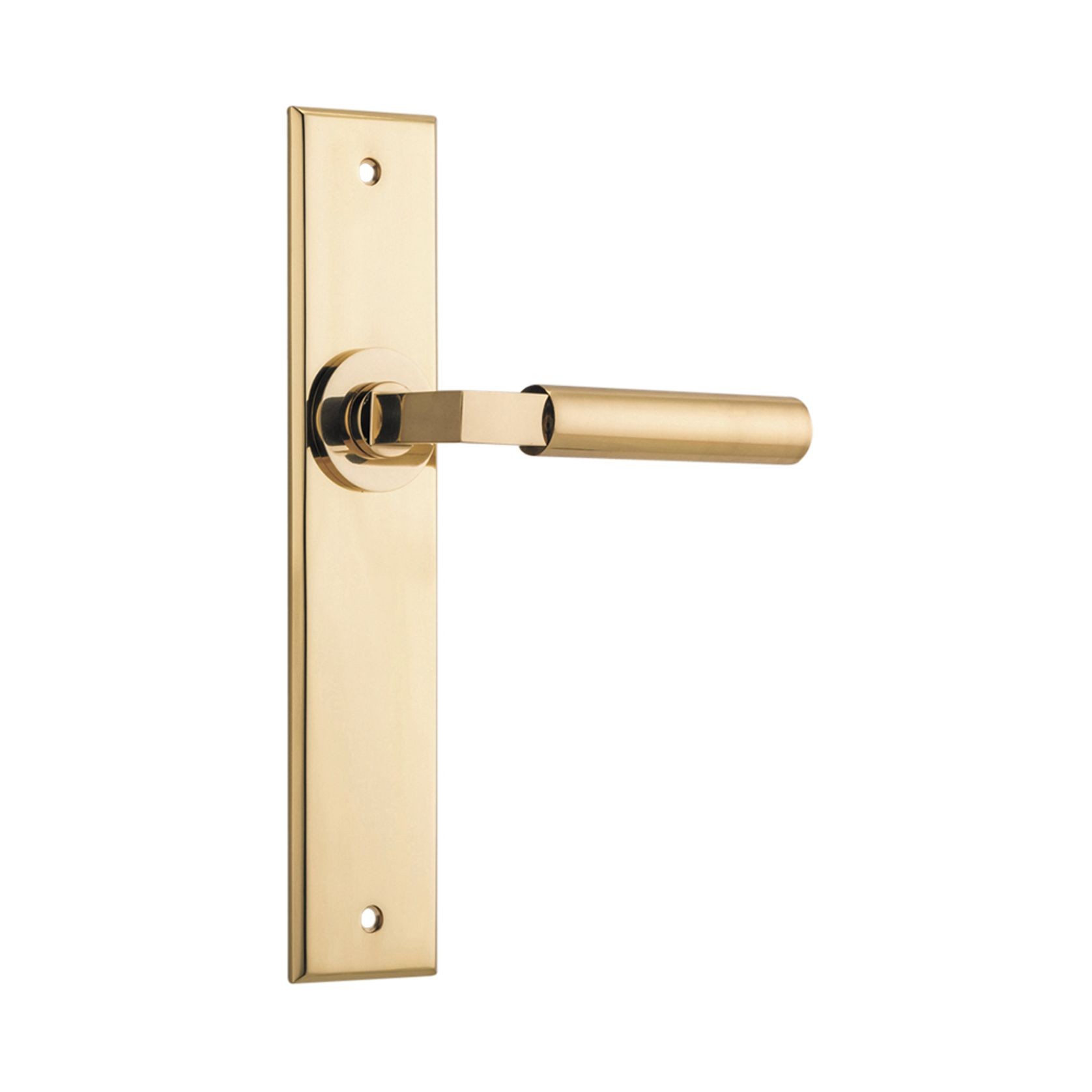 Iver Berlin Door Lever on Chamfered Backplate gallery detail image