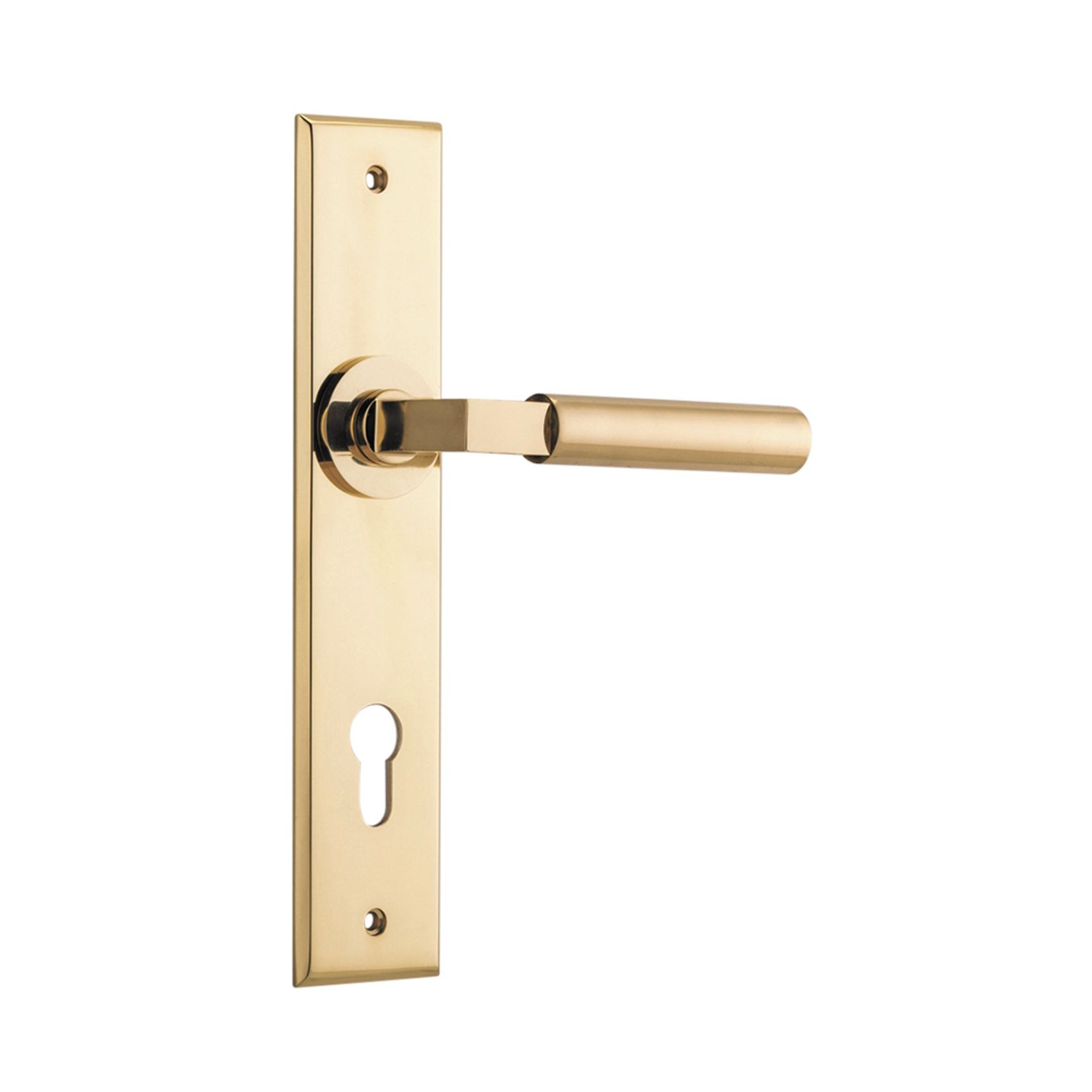 Iver Berlin Door Lever on Chamfered Backplate gallery detail image