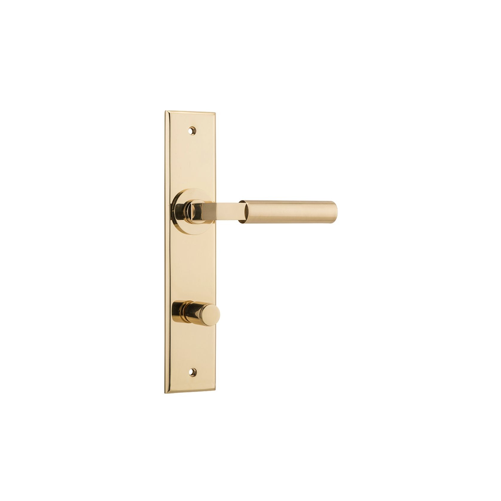 Iver Berlin Door Lever on Chamfered Backplate gallery detail image
