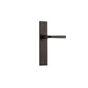 Iver Annecy Door Lever on Chamfered Backplate Latch Bronzed Brass Full Set 10788 - Customise to your needs gallery detail image