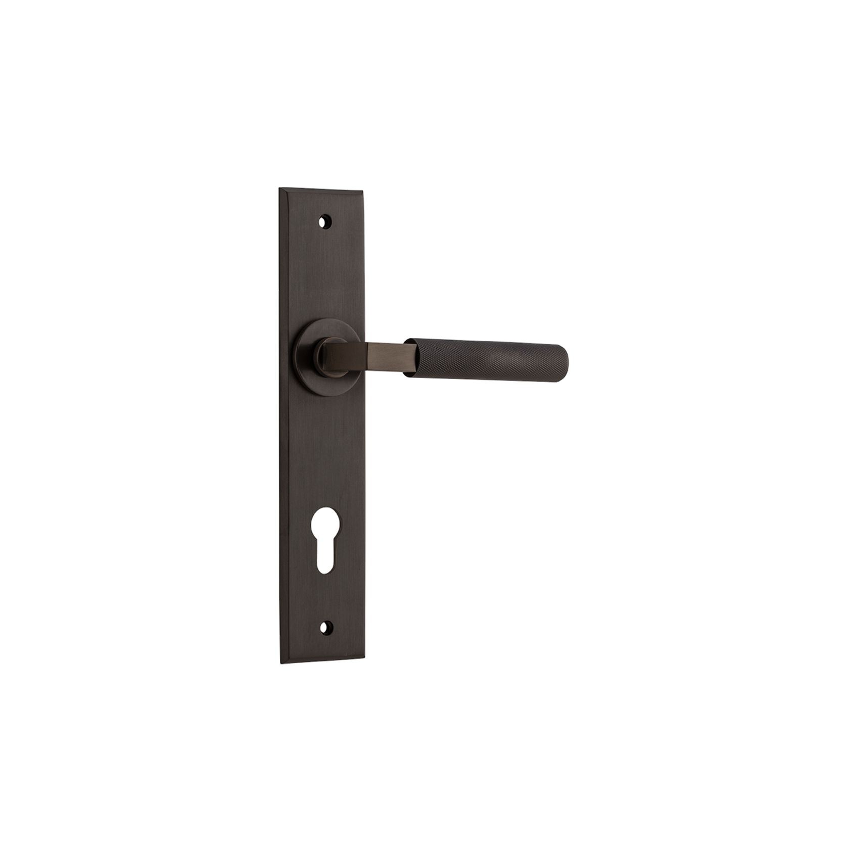 Iver Brunswick Door Lever on Chamfered Backplate gallery detail image