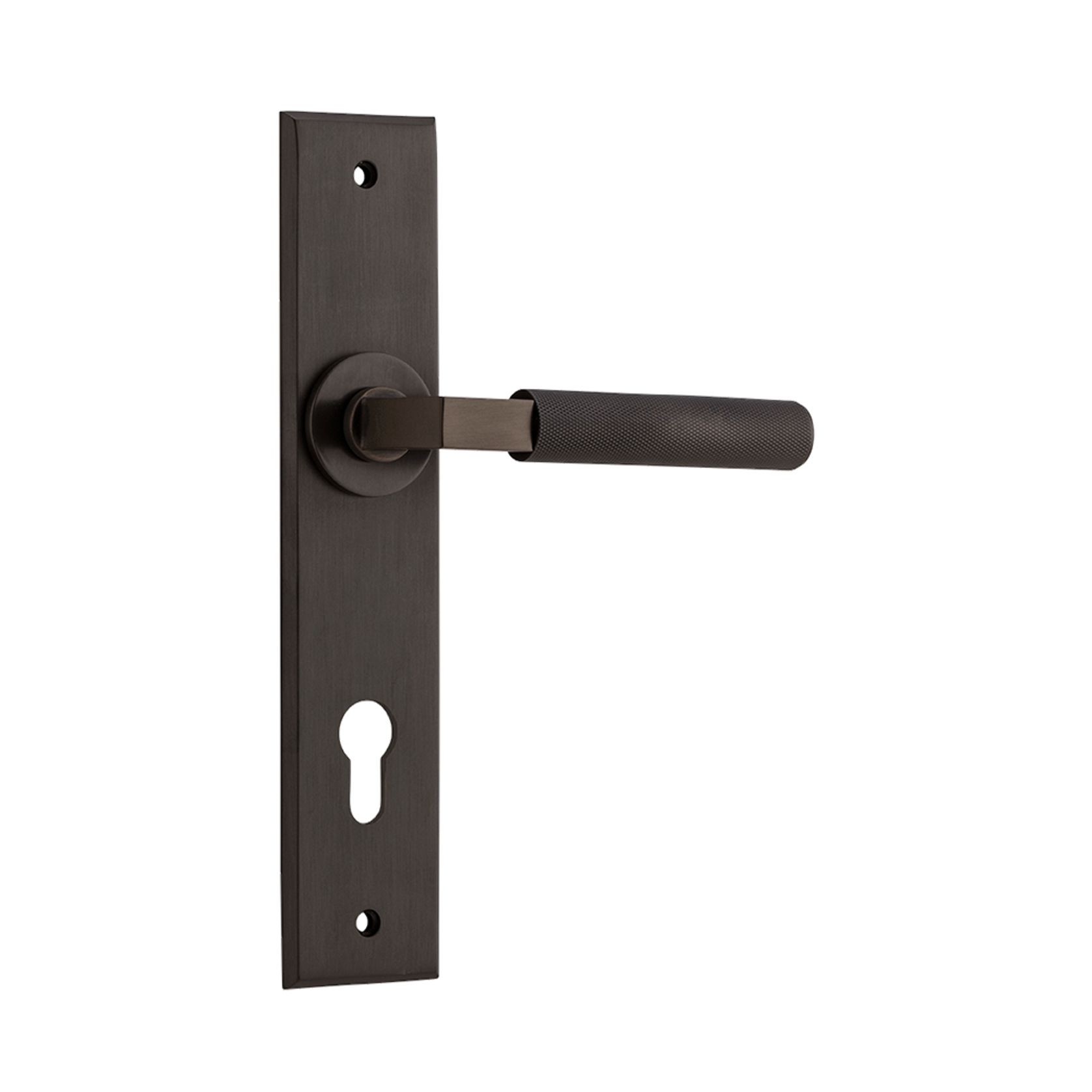 Iver Brunswick Door Lever on Chamfered Backplate gallery detail image