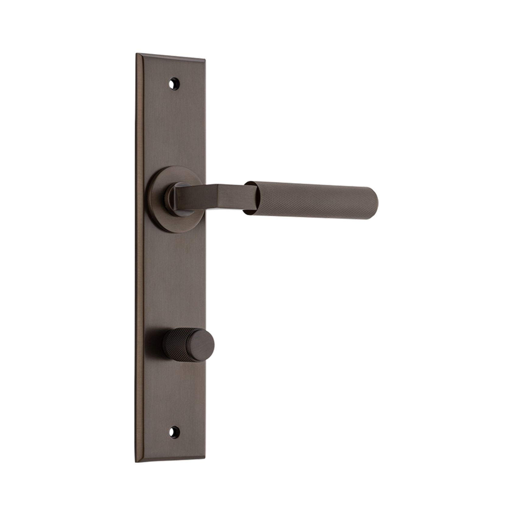 Iver Brunswick Door Lever on Chamfered Backplate gallery detail image