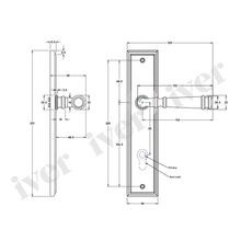 Iver Verona Door Lever on Stepped Backplate Euro Chrome Plated 11742E85 - Customise to your needs gallery detail image