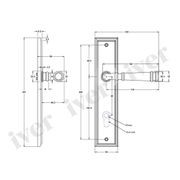Iver Verona Door Lever on Stepped Backplate Euro Chrome Plated 11742E85 - Customise to your needs gallery detail image