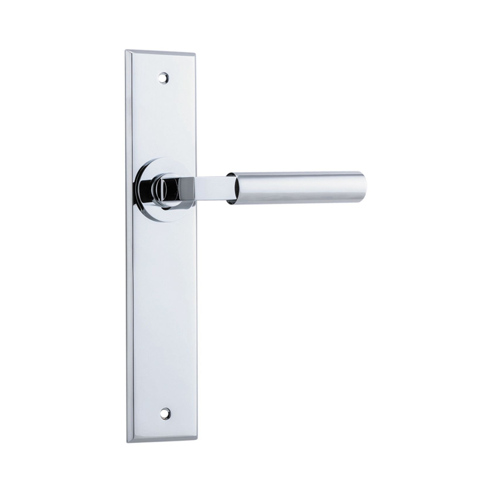 Iver Berlin Door Lever on Chamfered Backplate gallery detail image