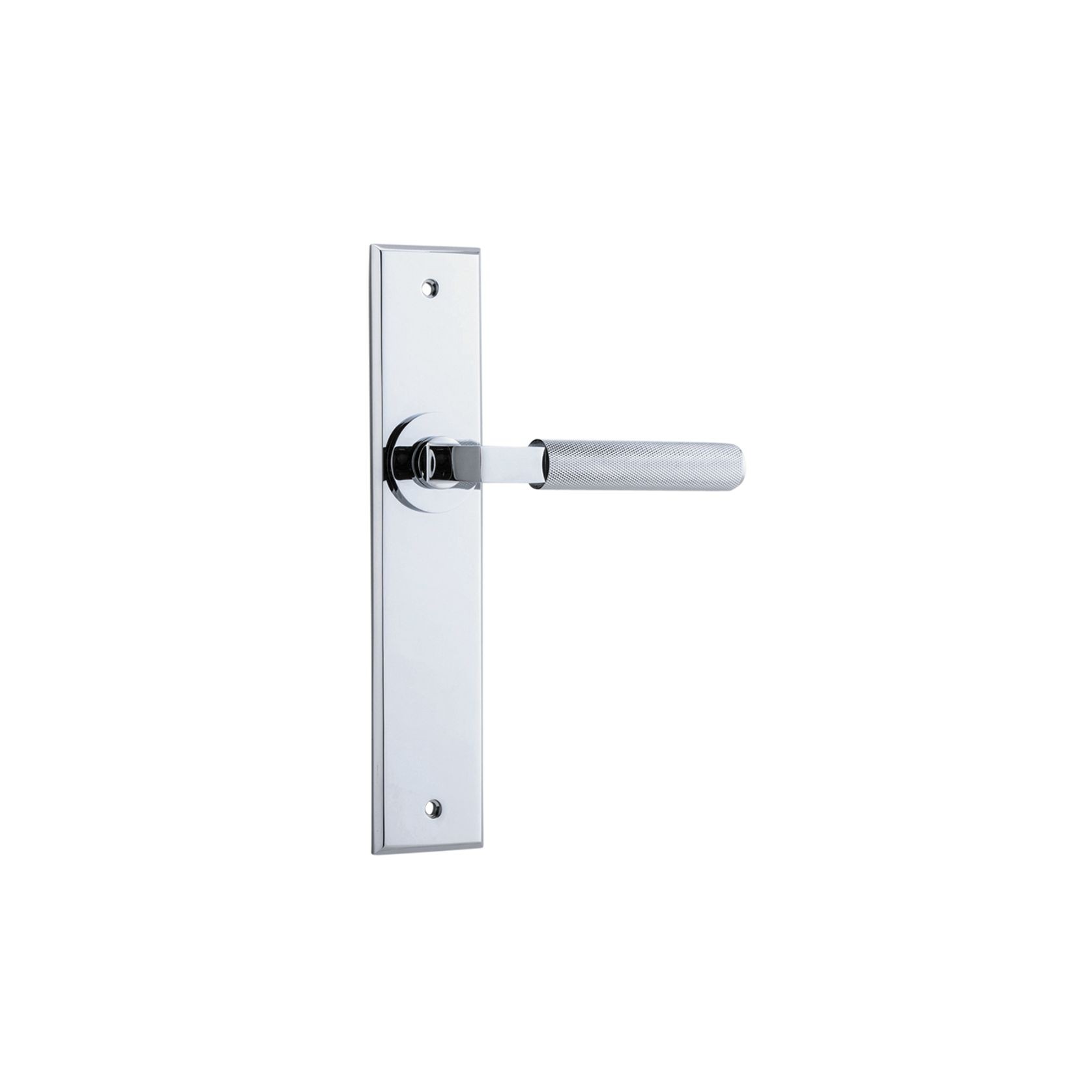 Iver Brunswick Door Lever on Chamfered Backplate gallery detail image