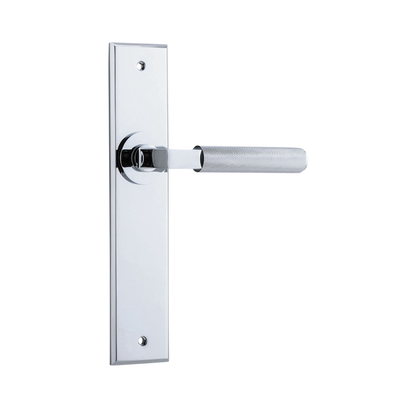 Iver Brunswick Door Lever on Chamfered Backplate gallery detail image