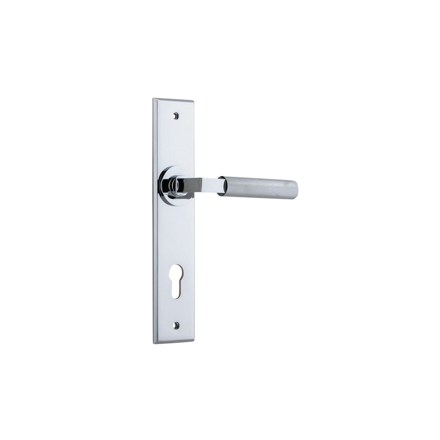 Iver Brunswick Door Lever on Chamfered Backplate gallery detail image