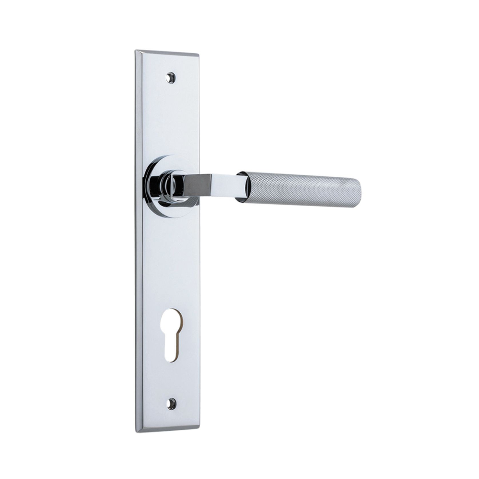 Iver Brunswick Door Lever on Chamfered Backplate gallery detail image