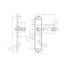 Iver Verona Door Lever on Stepped Backplate Euro Brushed Chrome 12242E85 - Customise to your need gallery detail image