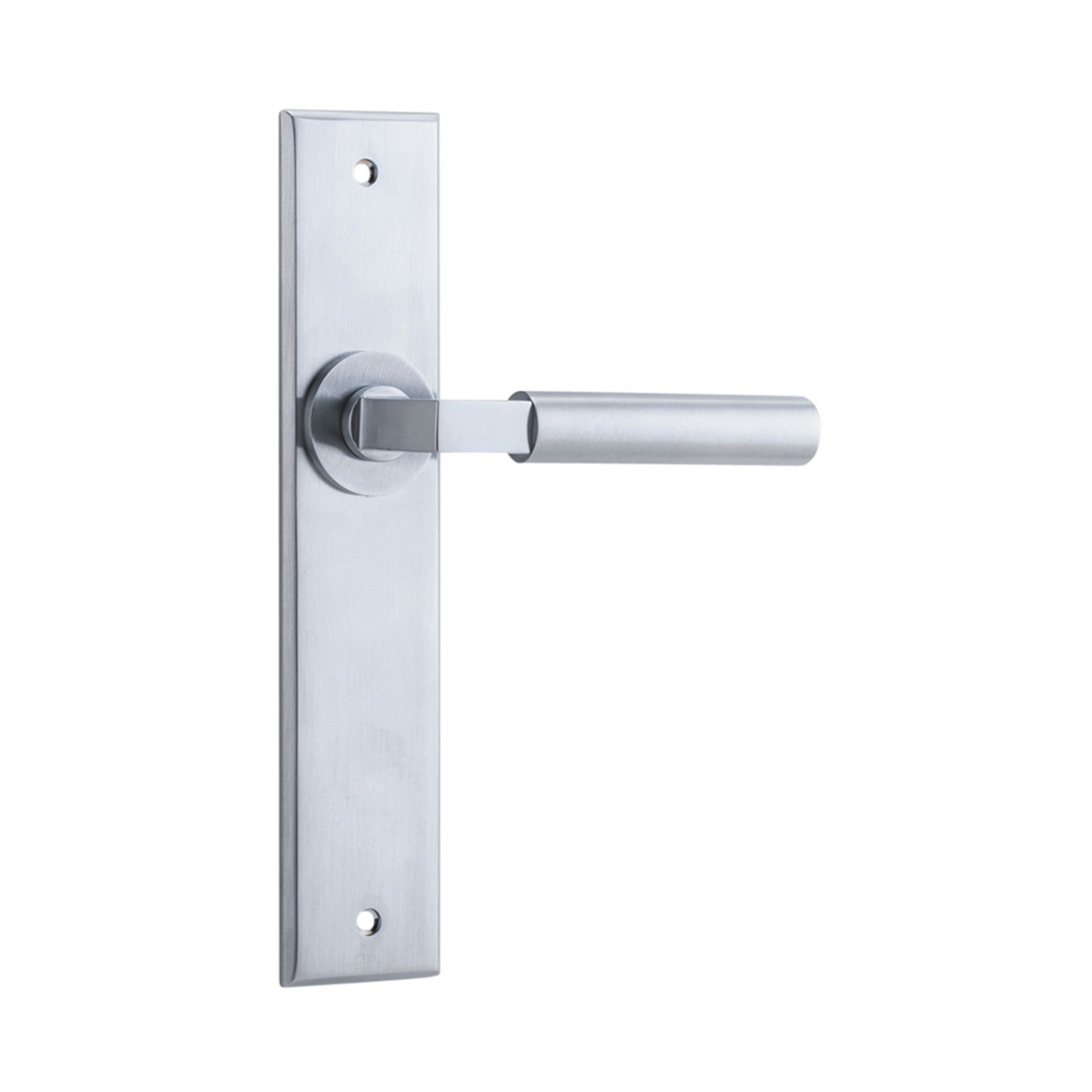 Iver Berlin Door Lever on Chamfered Backplate gallery detail image