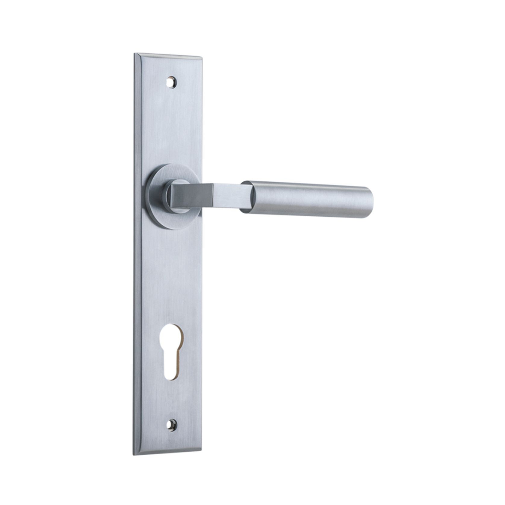 Iver Berlin Door Lever on Chamfered Backplate gallery detail image