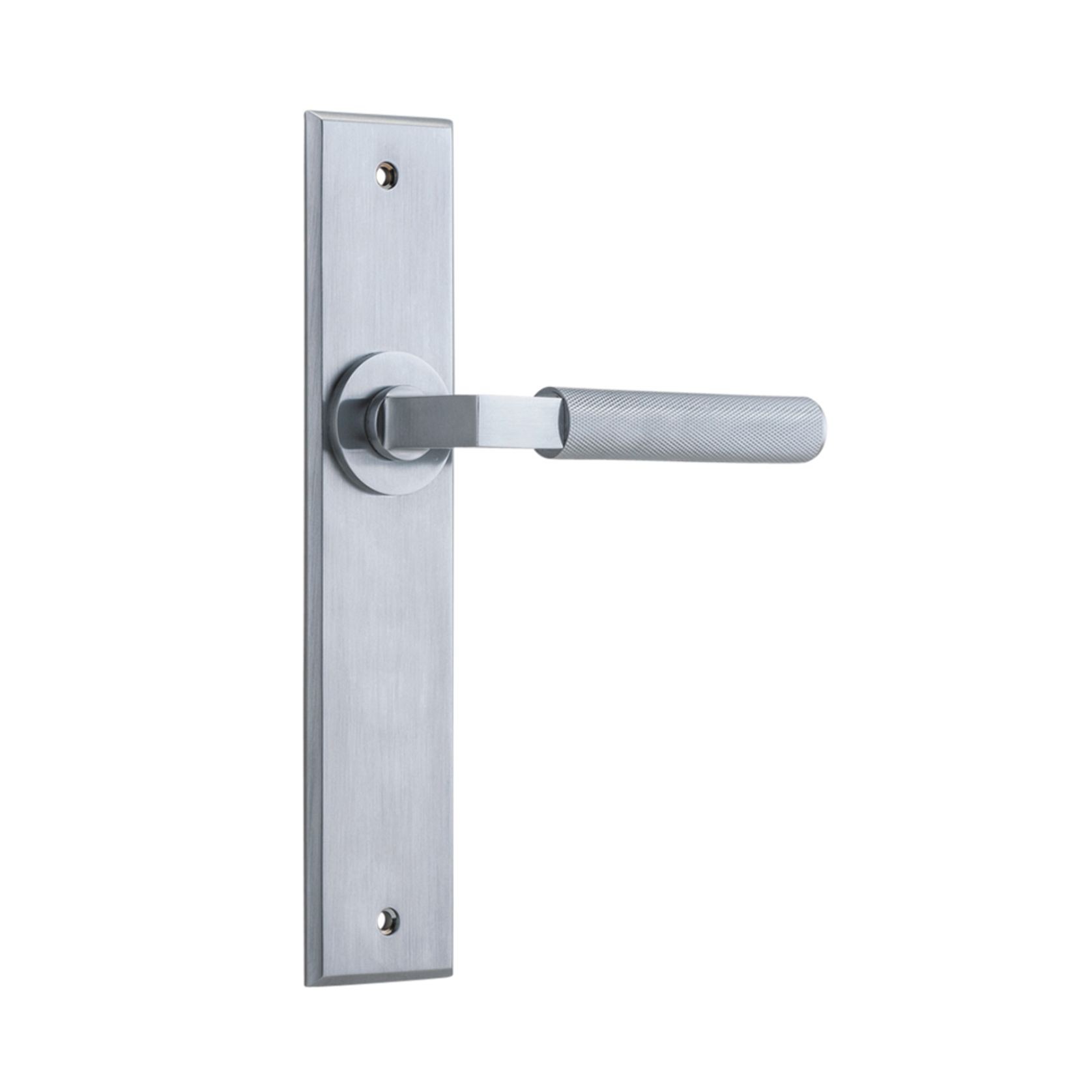 Iver Brunswick Door Lever on Chamfered Backplate gallery detail image