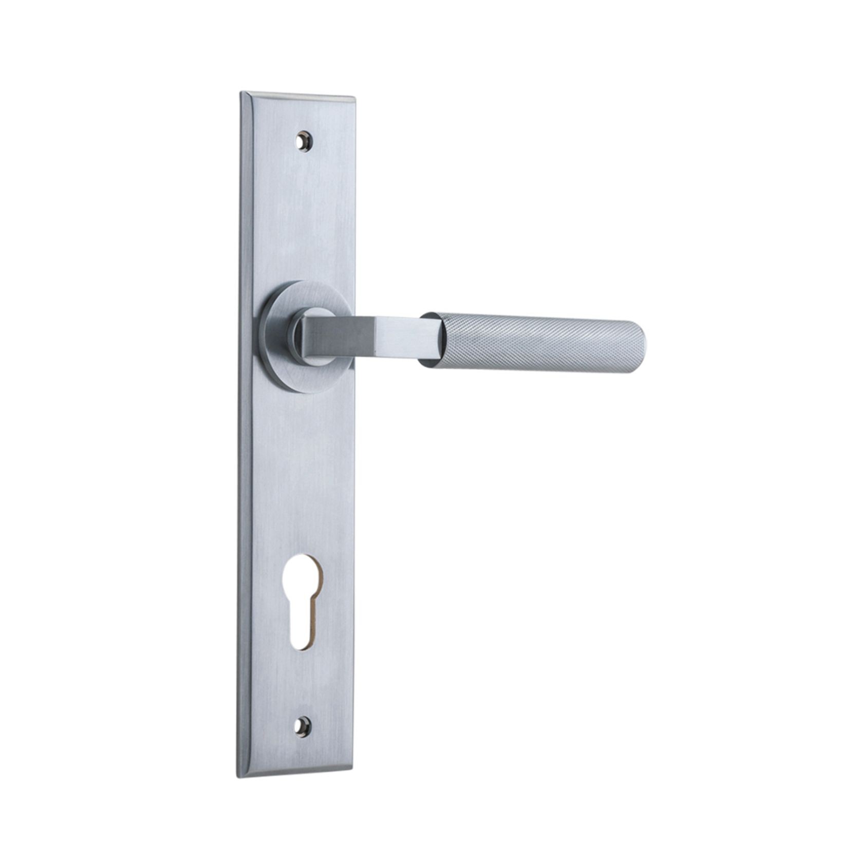 Iver Brunswick Door Lever on Chamfered Backplate gallery detail image
