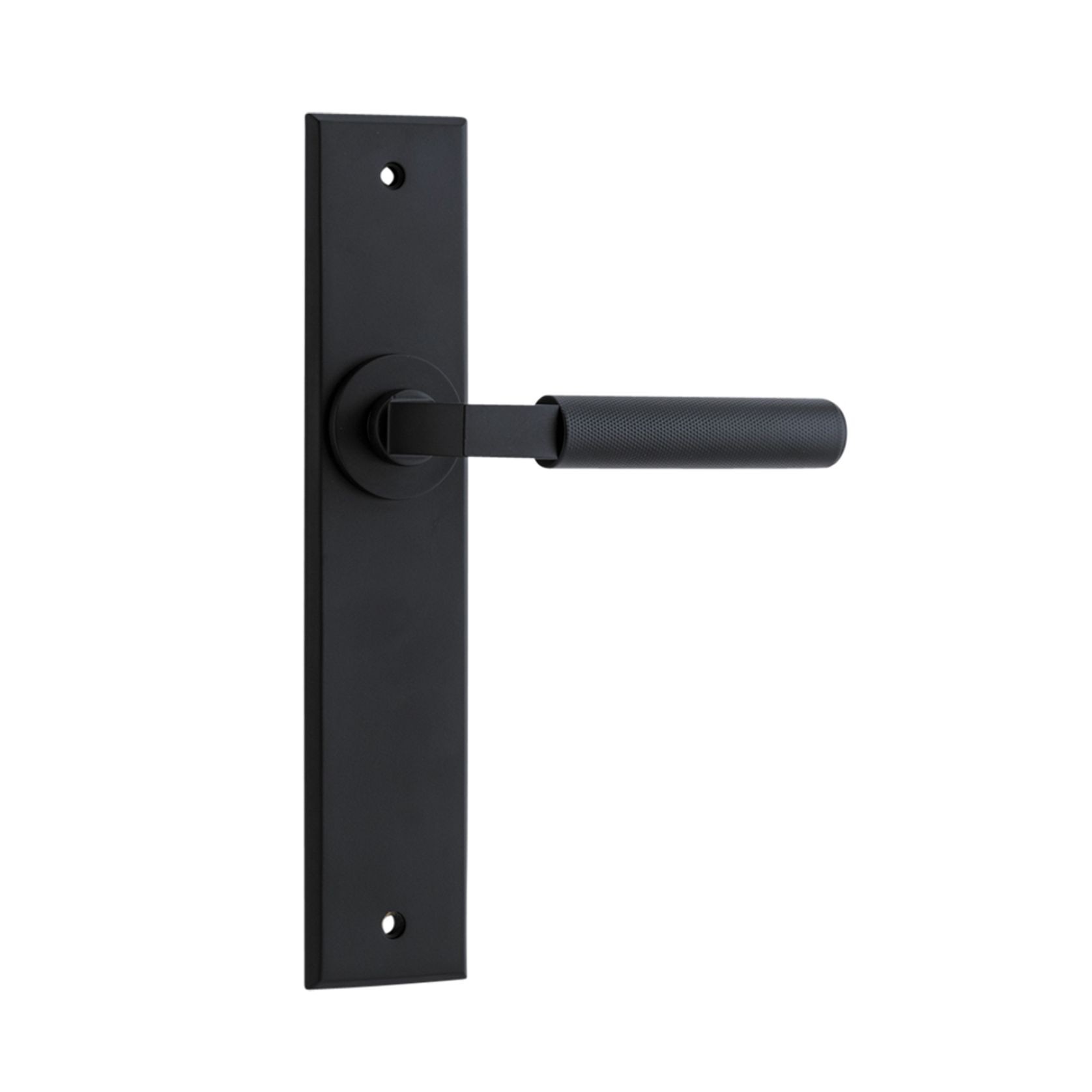 Iver Brunswick Door Lever on Chamfered Backplate gallery detail image