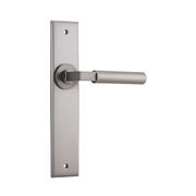 Iver Berlin Door Lever on Chamfered Backplate gallery detail image