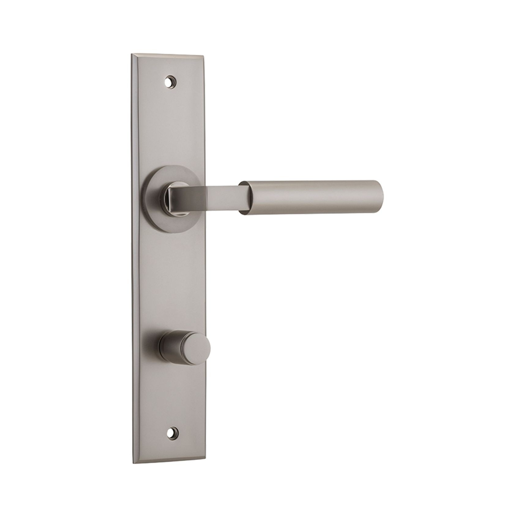 Iver Berlin Door Lever on Chamfered Backplate gallery detail image