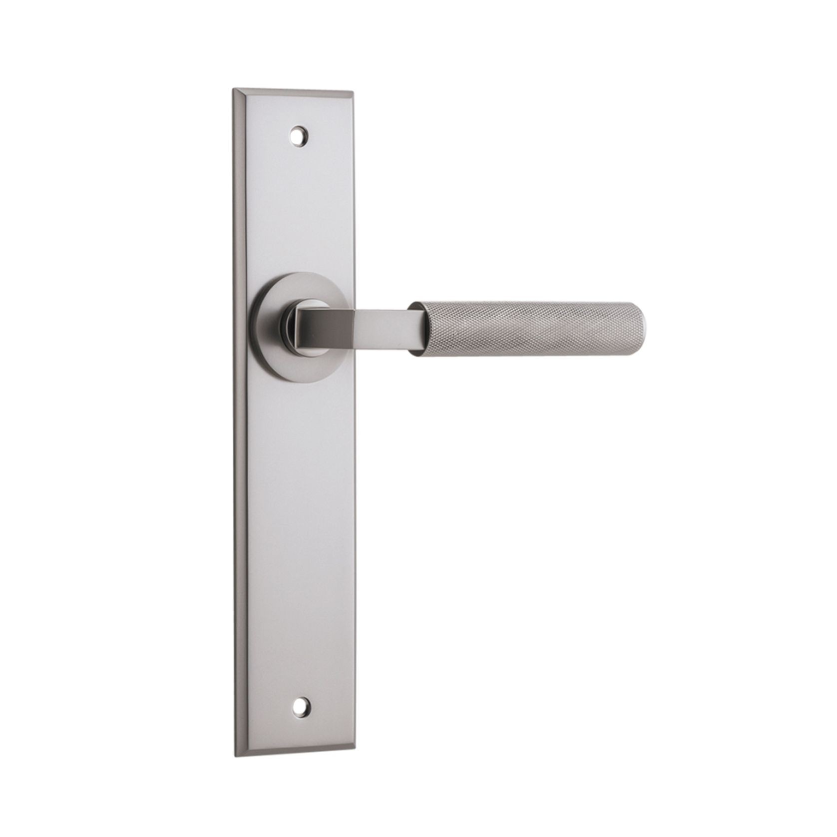 Iver Brunswick Door Lever on Chamfered Backplate gallery detail image