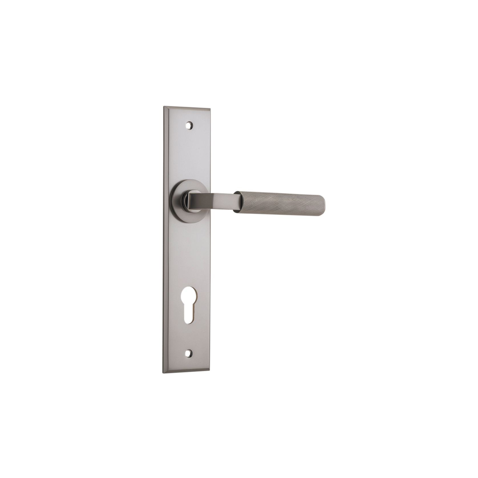 Iver Brunswick Door Lever on Chamfered Backplate gallery detail image