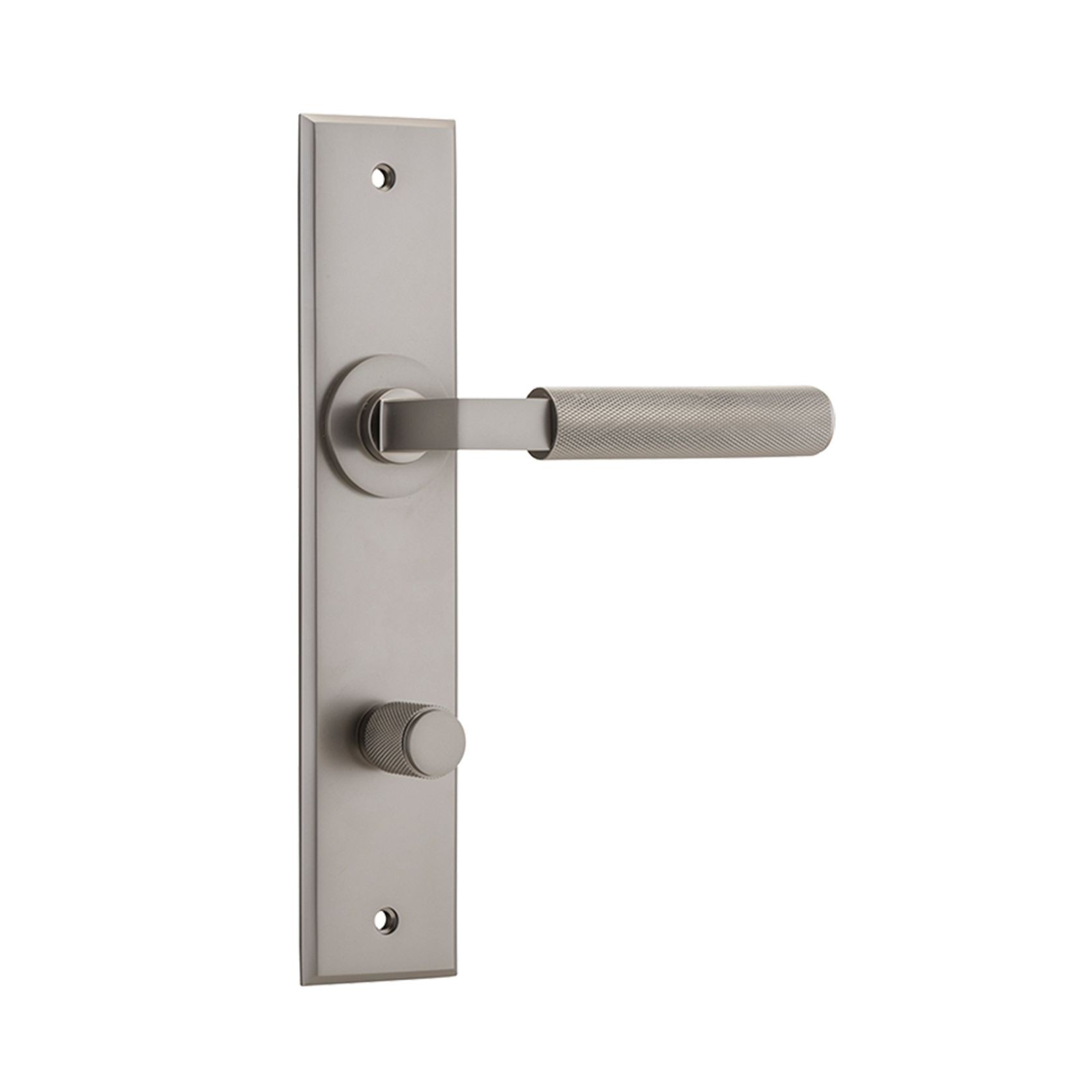 Iver Brunswick Door Lever on Chamfered Backplate gallery detail image