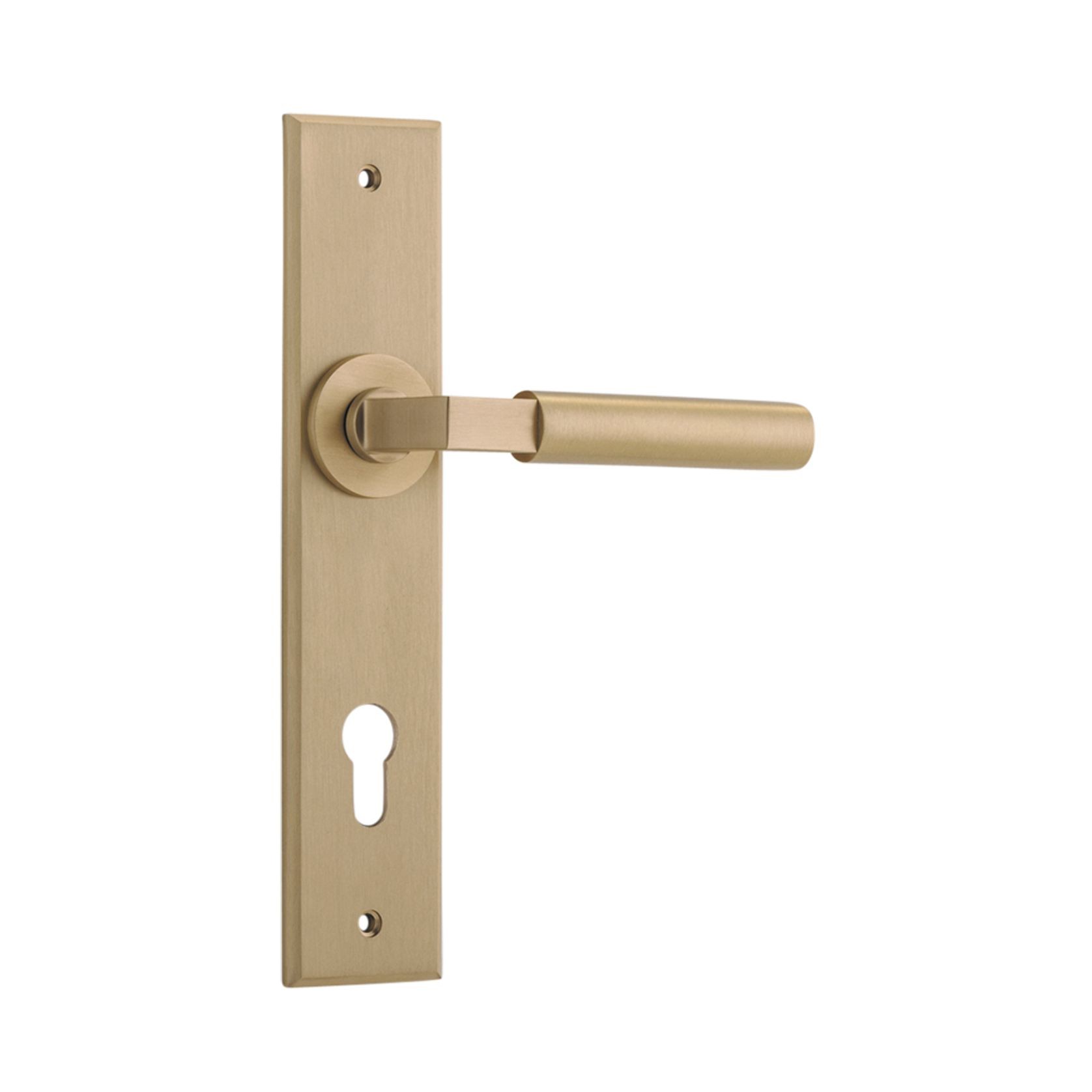 Iver Berlin Door Lever on Chamfered Backplate gallery detail image
