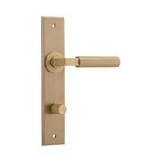 Iver Berlin Door Lever on Chamfered Backplate gallery detail image