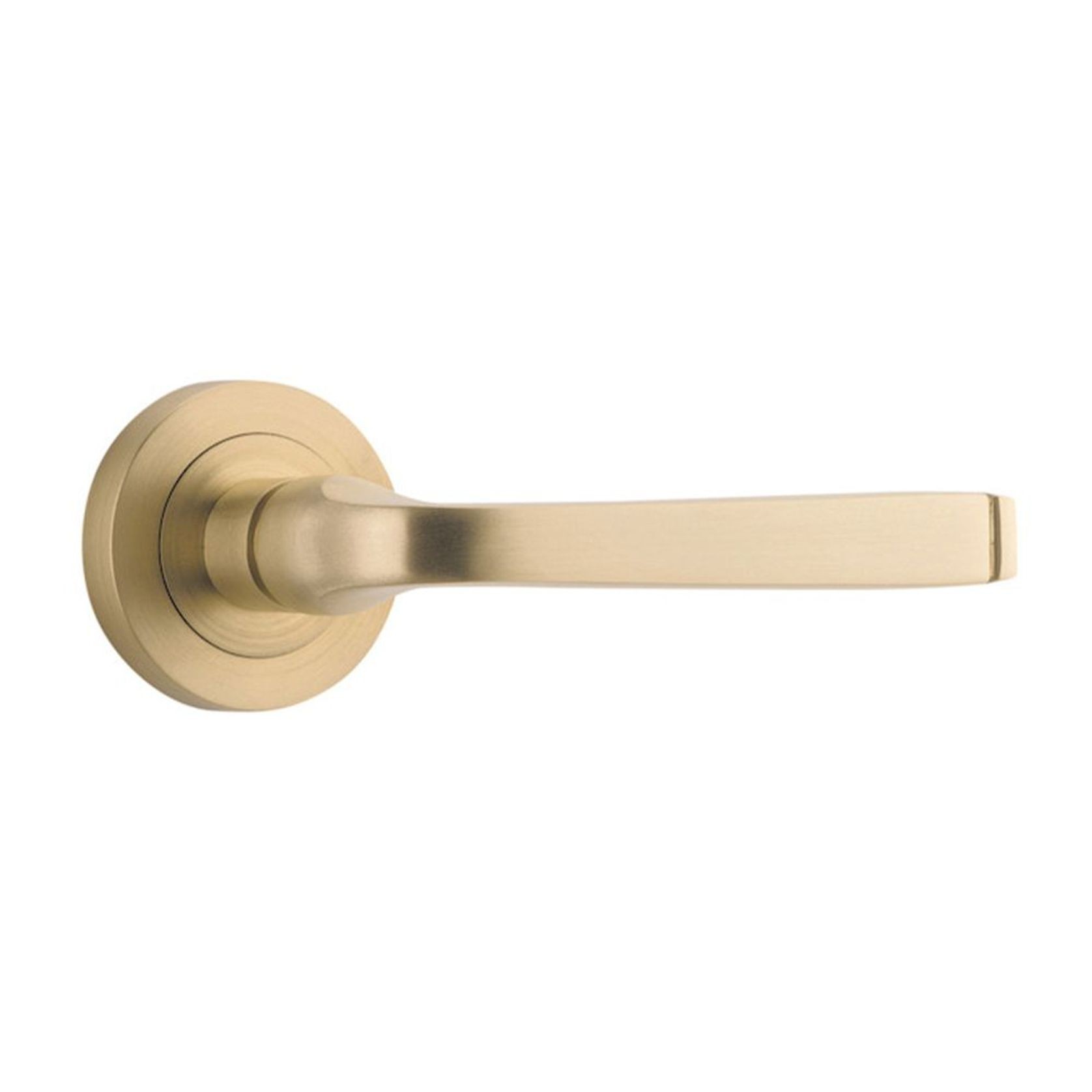 Iver Annecy Door Lever Handle on Round Rose gallery detail image