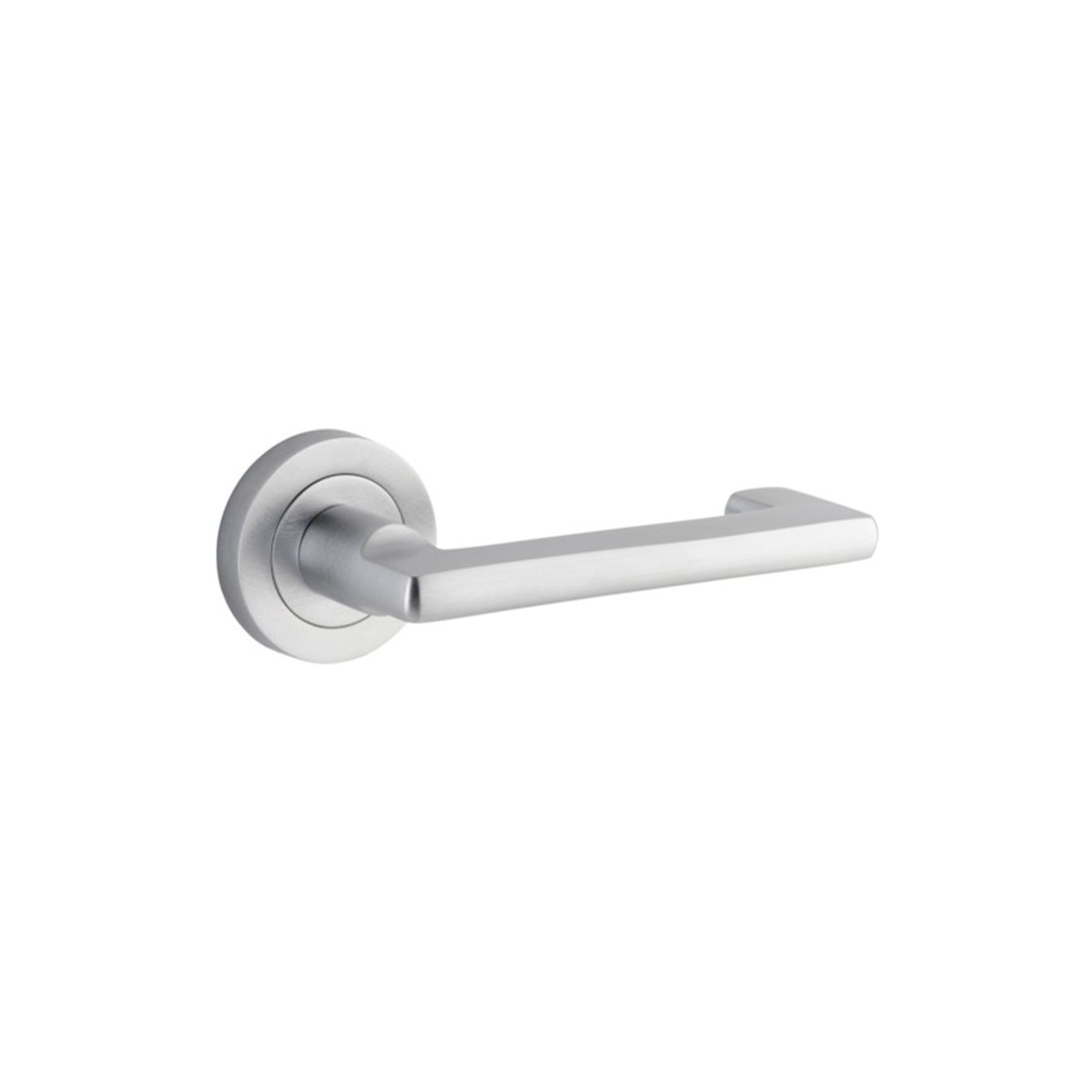 Iver Baltimore Return Door Lever Handle on Round Rose gallery detail image