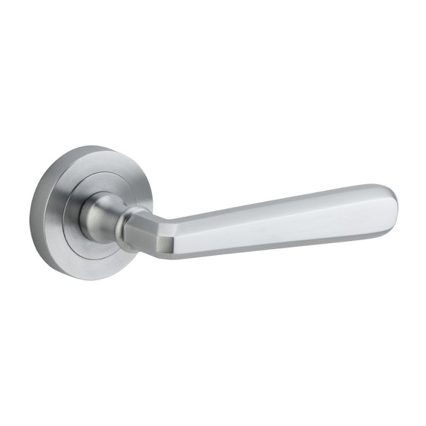Iver Copenhagen Door Lever Handle on Round Rose gallery detail image
