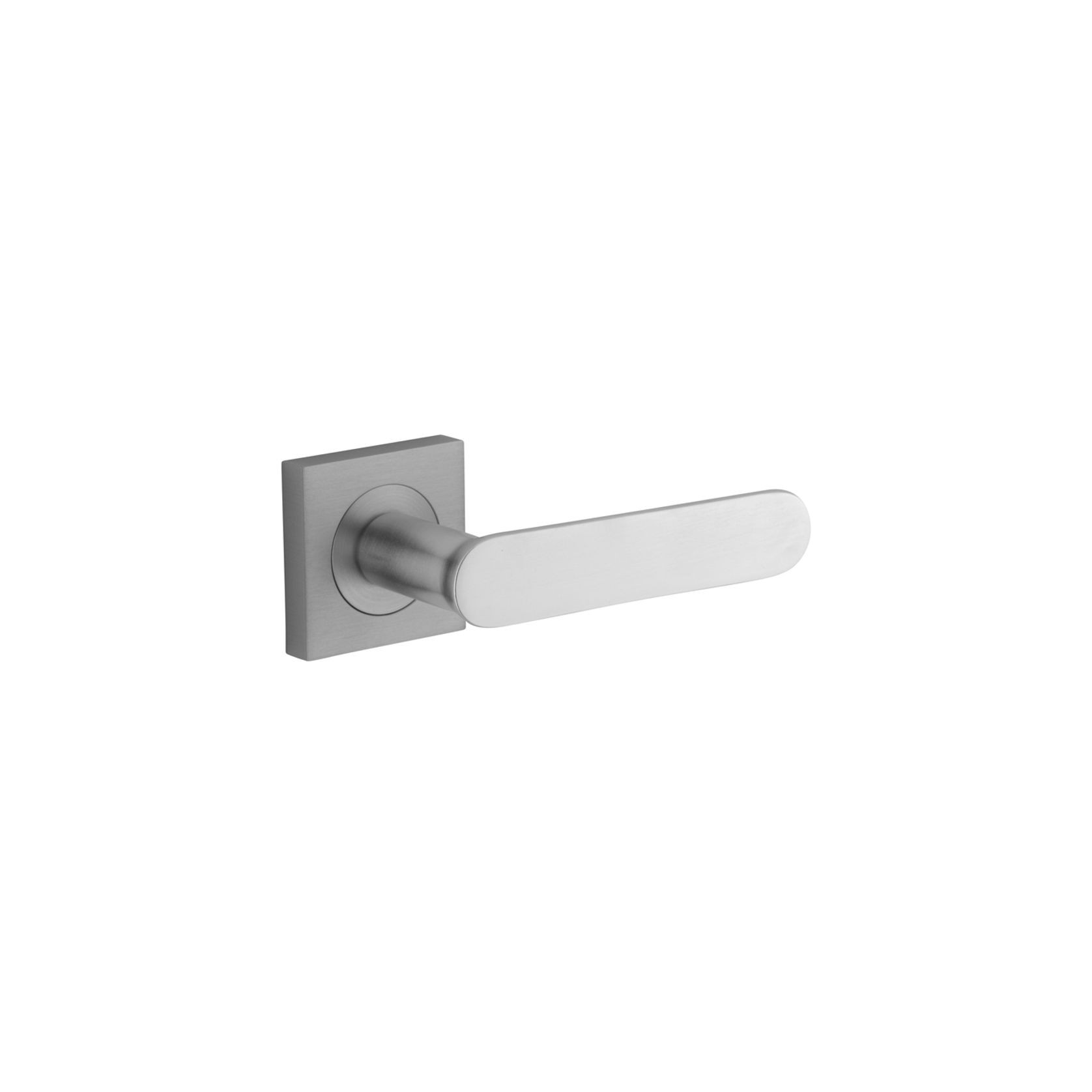 Iver Bronte Door Lever Handle on Square Rose Passage gallery detail image