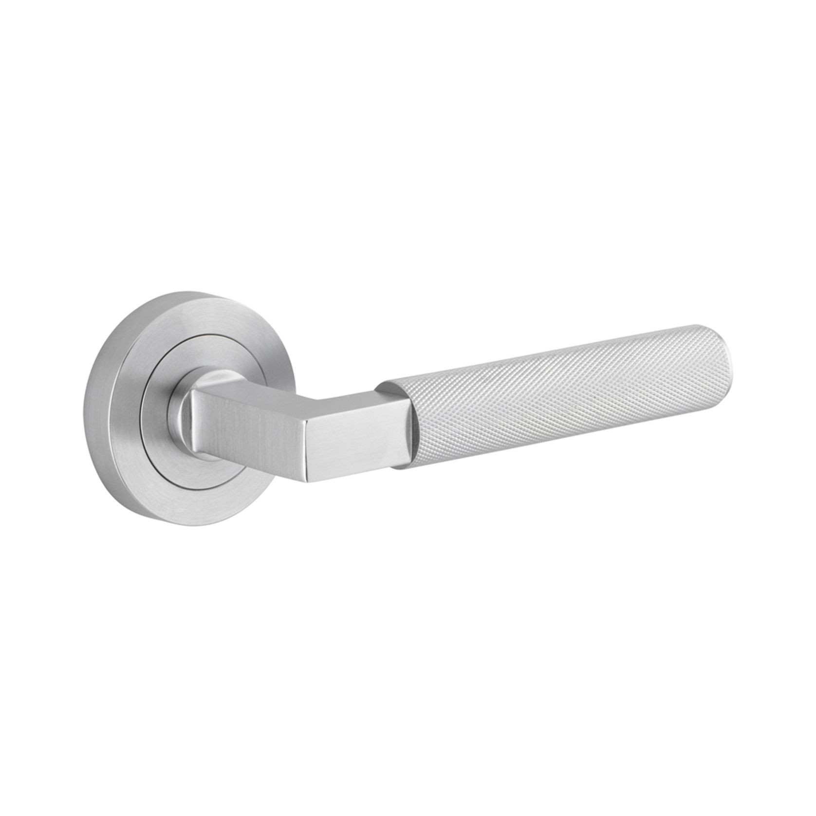 Iver Brunswick Door Lever Handle on Round Rose Passage gallery detail image