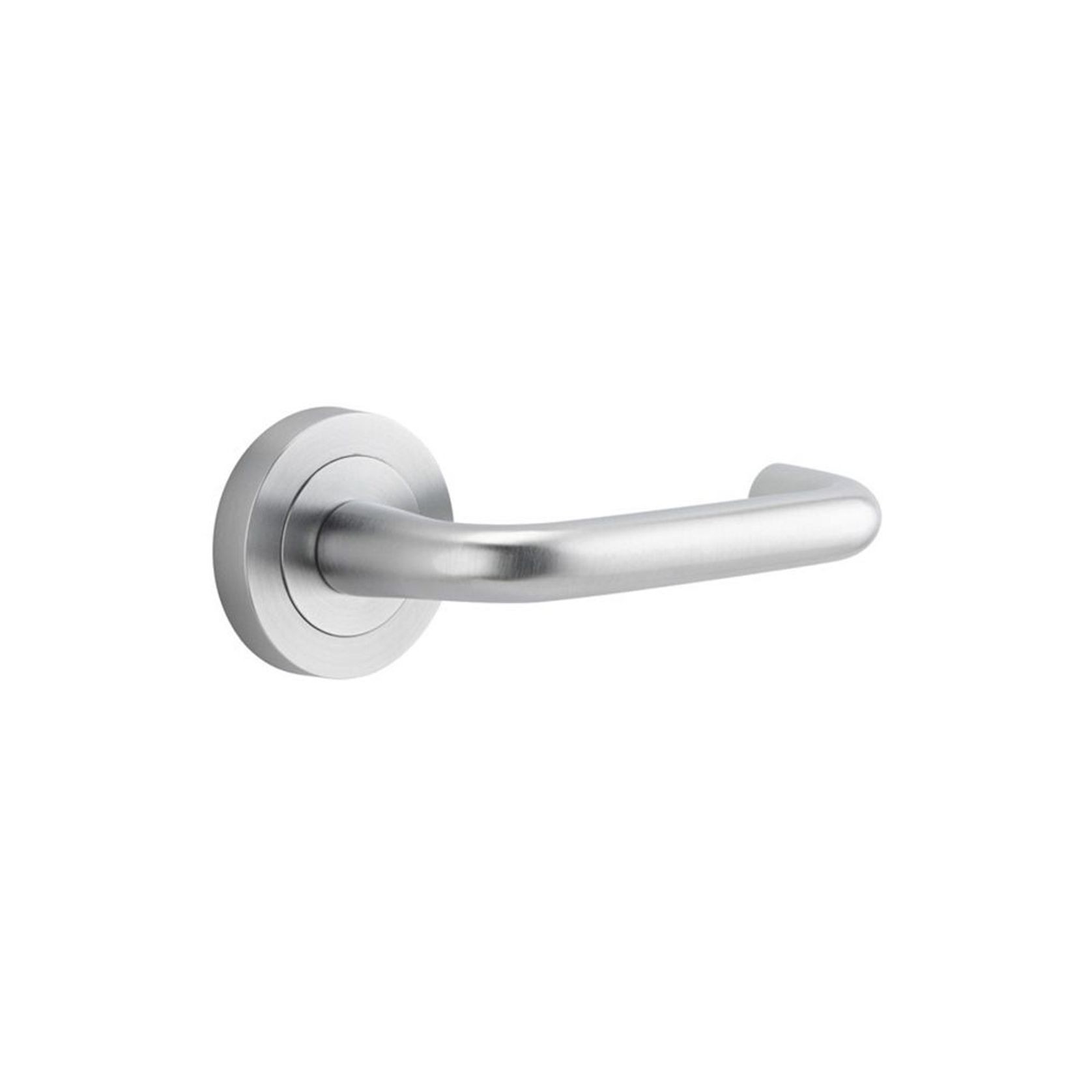 Iver Oslo Door Lever Handle On Round Rose Passage gallery detail image