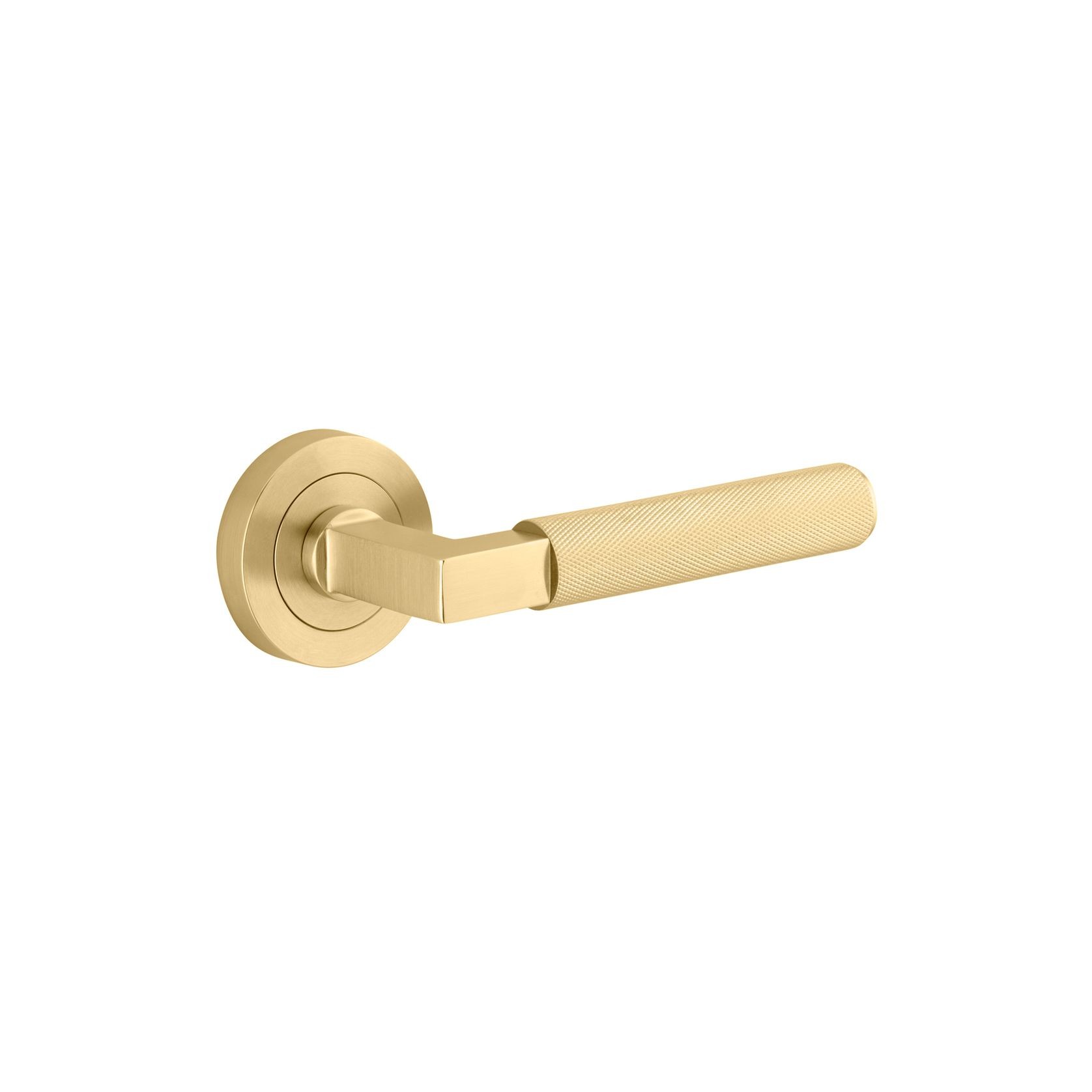 Iver Brunswick Door Lever Handle on Round Rose Passage gallery detail image