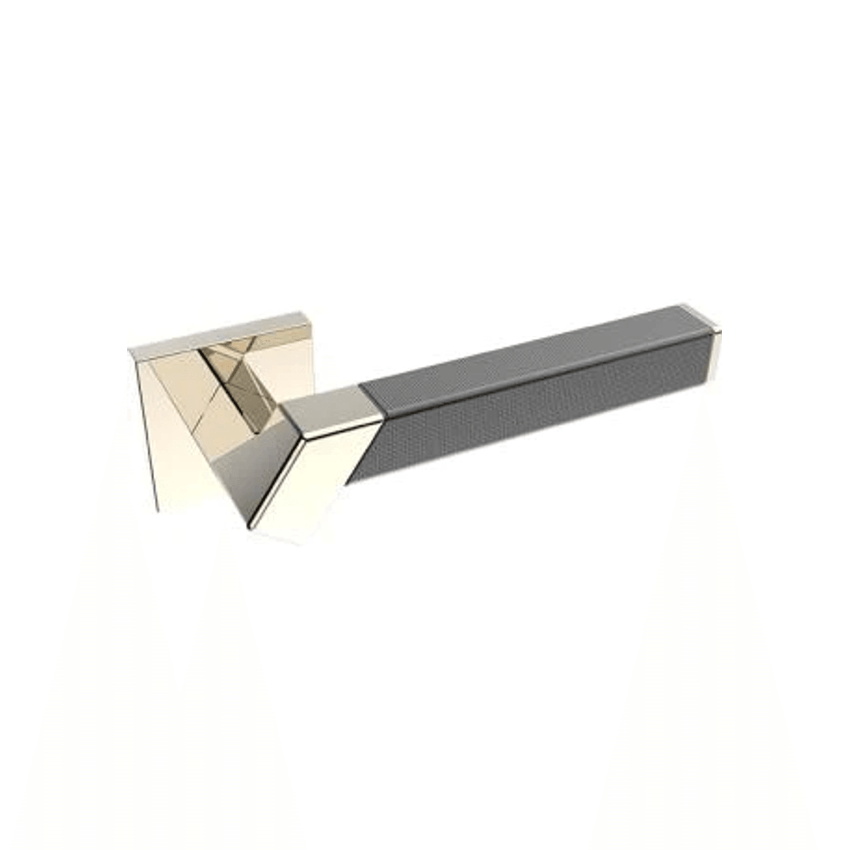 Kawajun Solid Brass and Weave Etched Door Leverset TBT gallery detail image