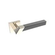 Kawajun Solid Brass and Weave Etched Door Leverset TBT gallery detail image