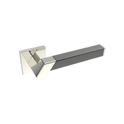 Kawajun Solid Brass and Weave Etched Door Leverset TBT gallery detail image