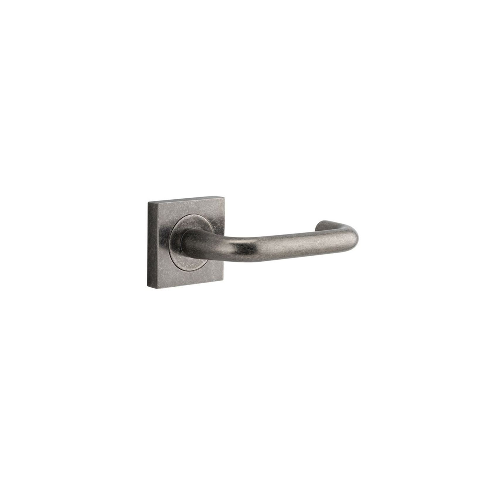 Iver Oslo Square Lever Door Handle on Rose Passage gallery detail image