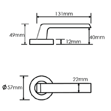 Schlage Form Series Kanso Door Lever gallery detail image