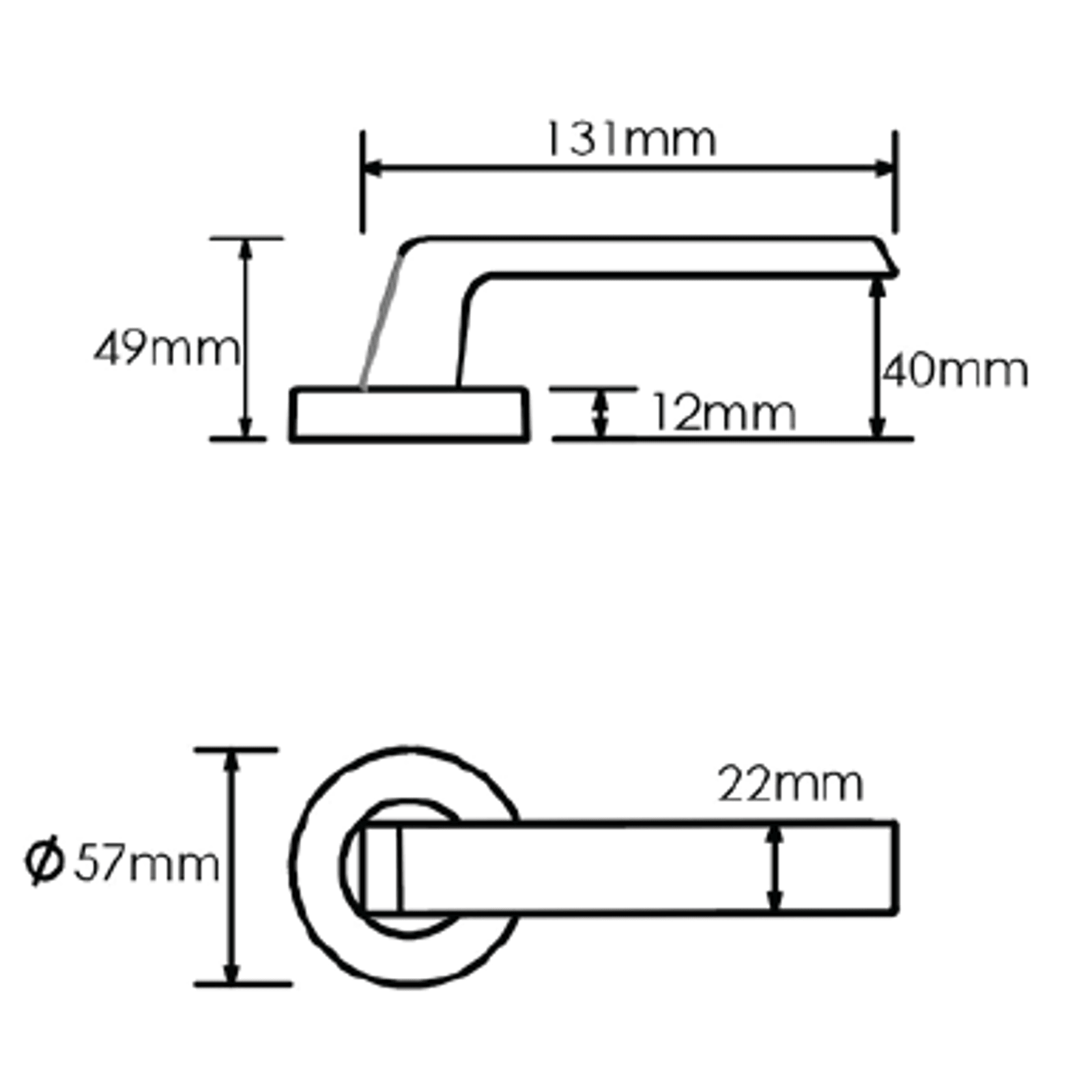 Schlage Form Series Kanso Door Lever gallery detail image