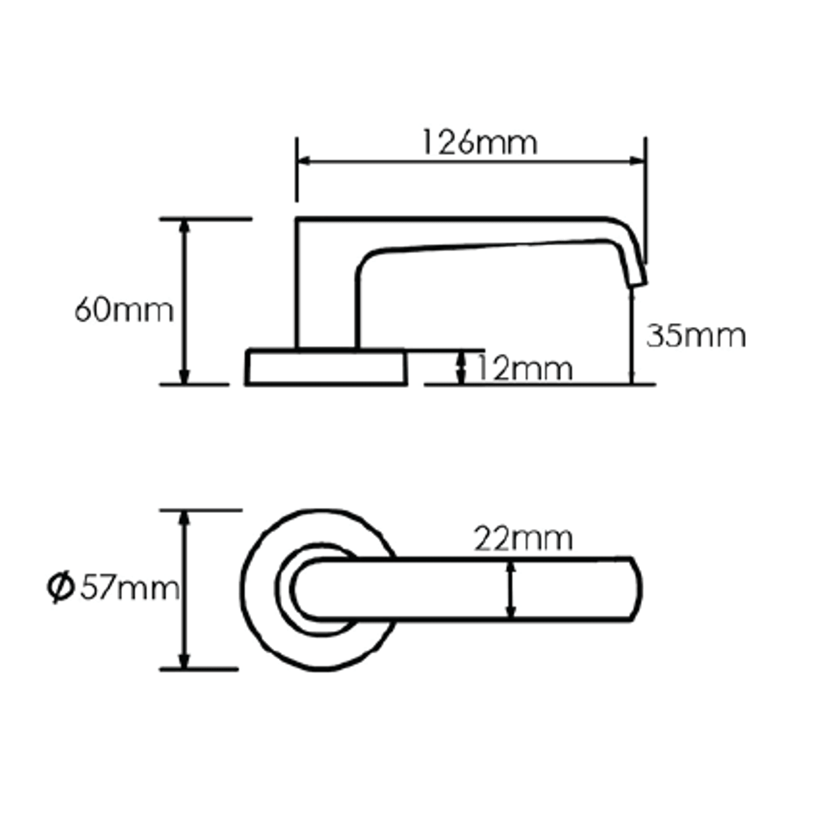 Schlage Form Series Telo Lever gallery detail image