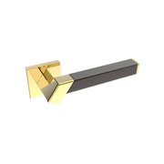 Kawajun Solid Brass and Weave Etched Door Leverset TBT gallery detail image