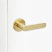 Brushed Brass Door Handle DUMMY (63mm rose) I Mucheln BERKLEY Series gallery detail image