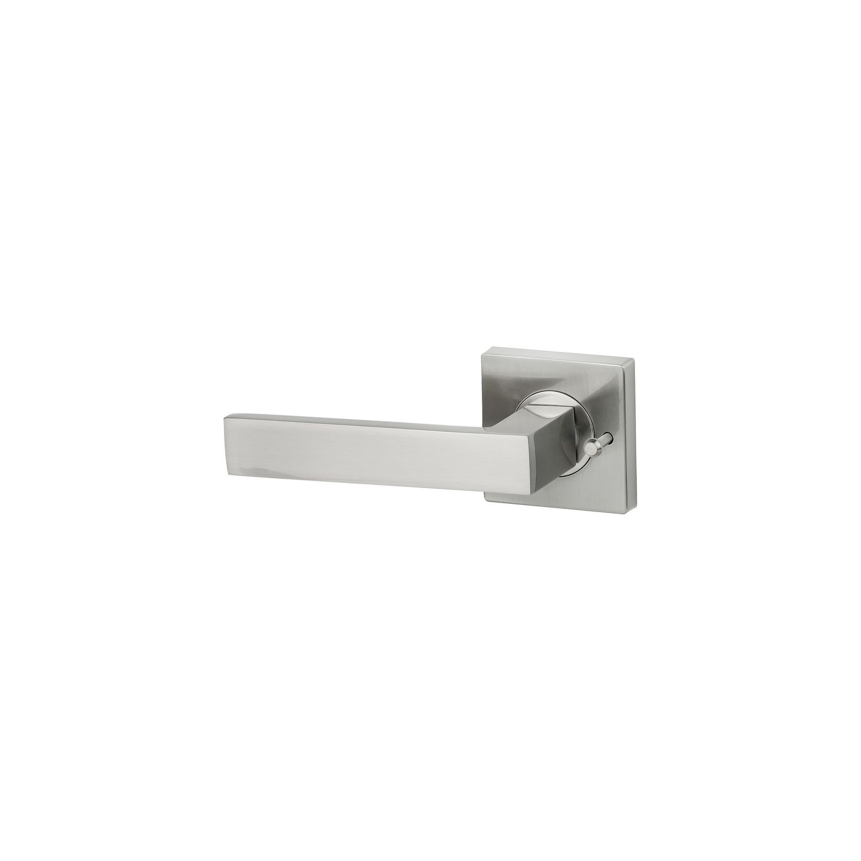 Savona Privacy Lever Handle Satin Nickel gallery detail image