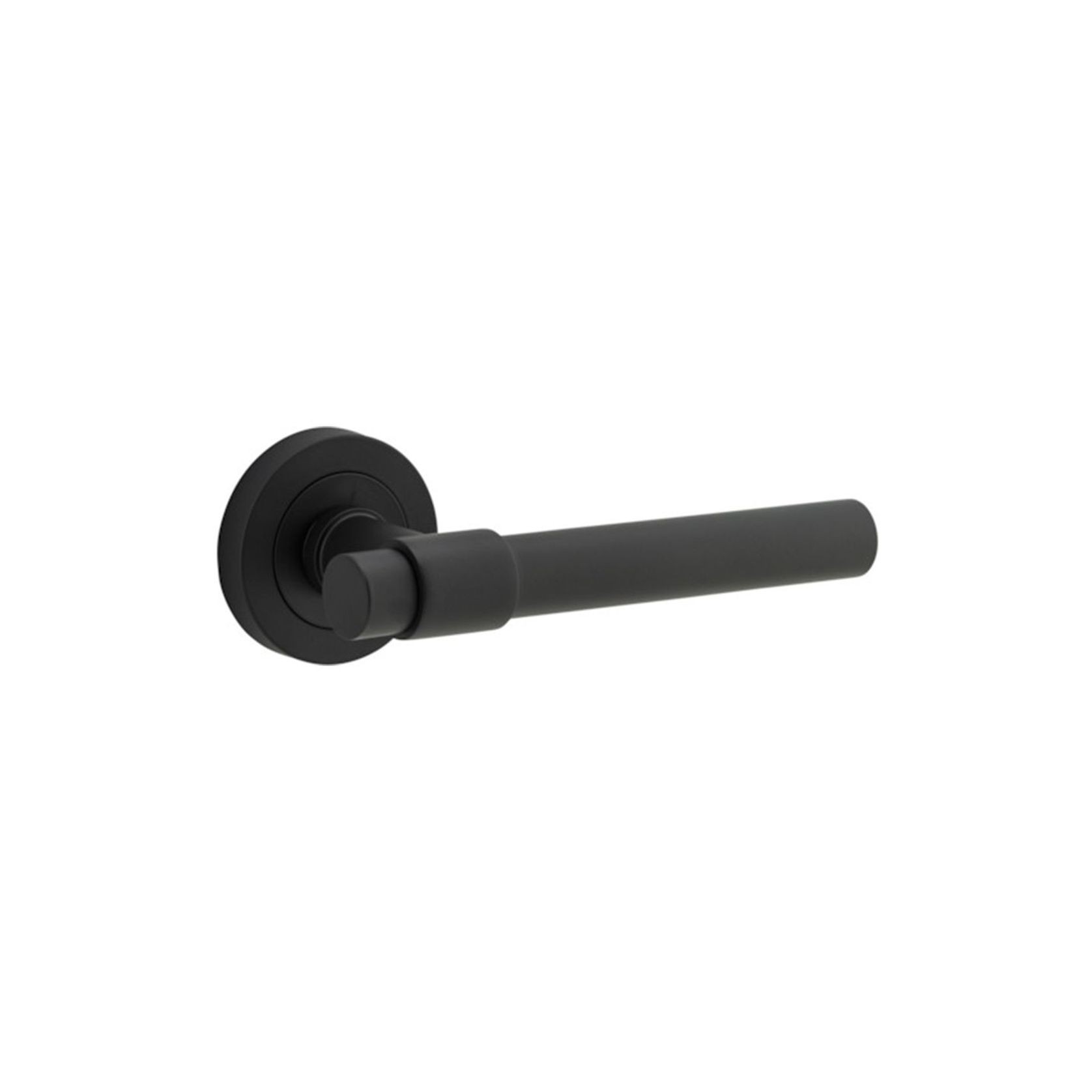 Iver Helsinki Door Lever Handle on Round Rose gallery detail image