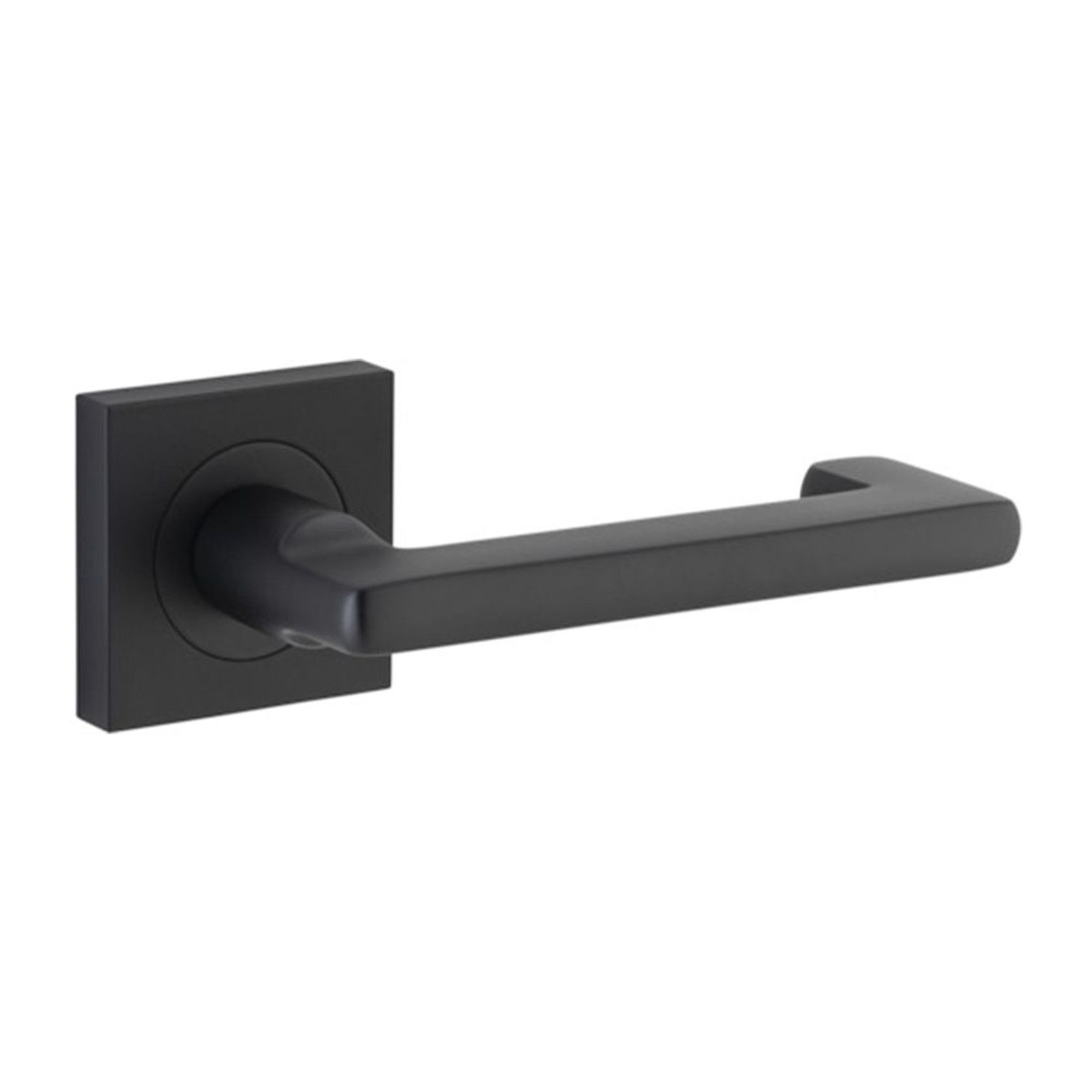 Iver Baltimore Return Door Lever Handle on Square Rose gallery detail image