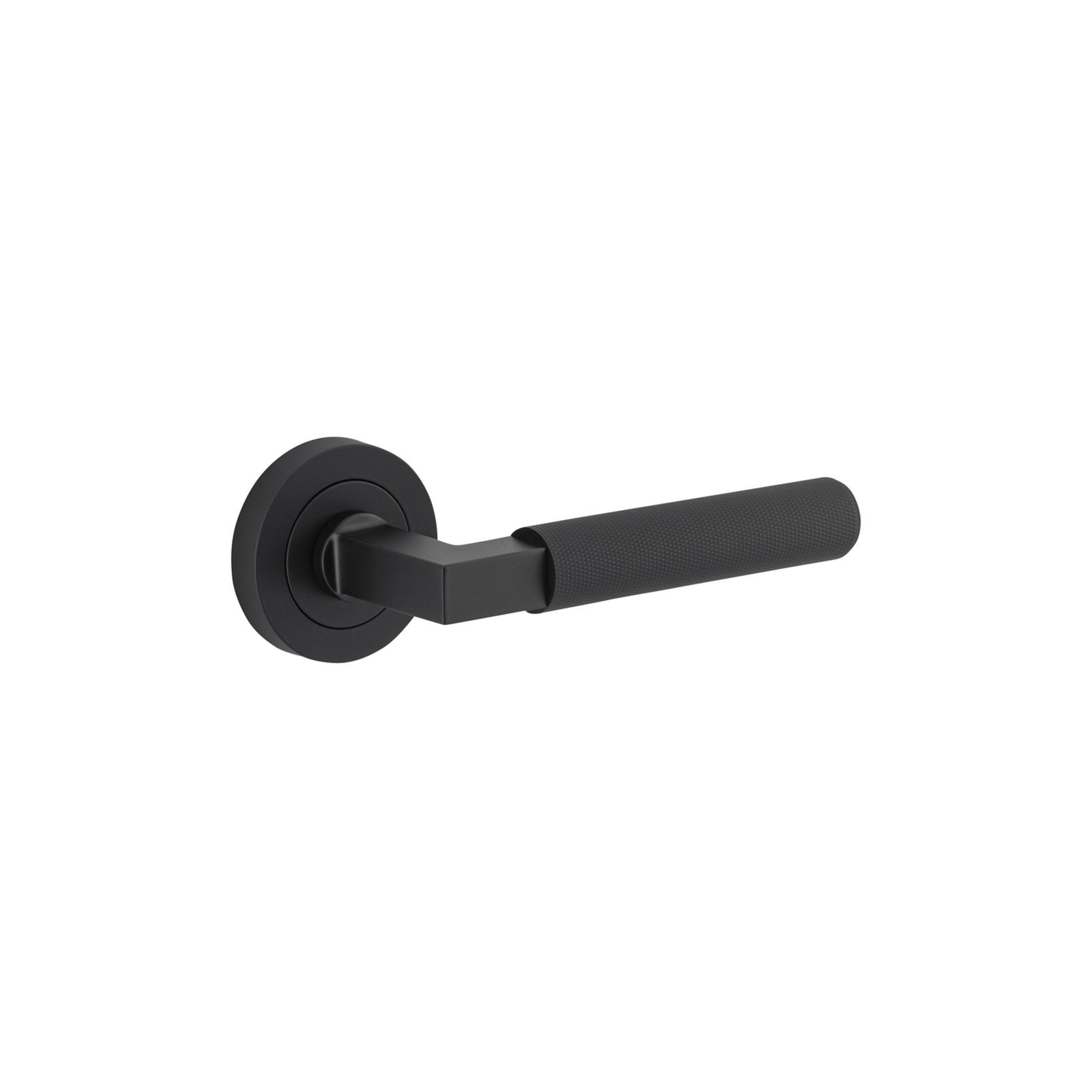 Iver Brunswick Door Lever Handle on Round Rose Passage gallery detail image